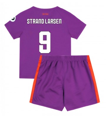 Wolves Jorgen Strand Larsen #9 Tercera Equipación Niños 2024-25 Manga Corta (+ Pantalones cortos)